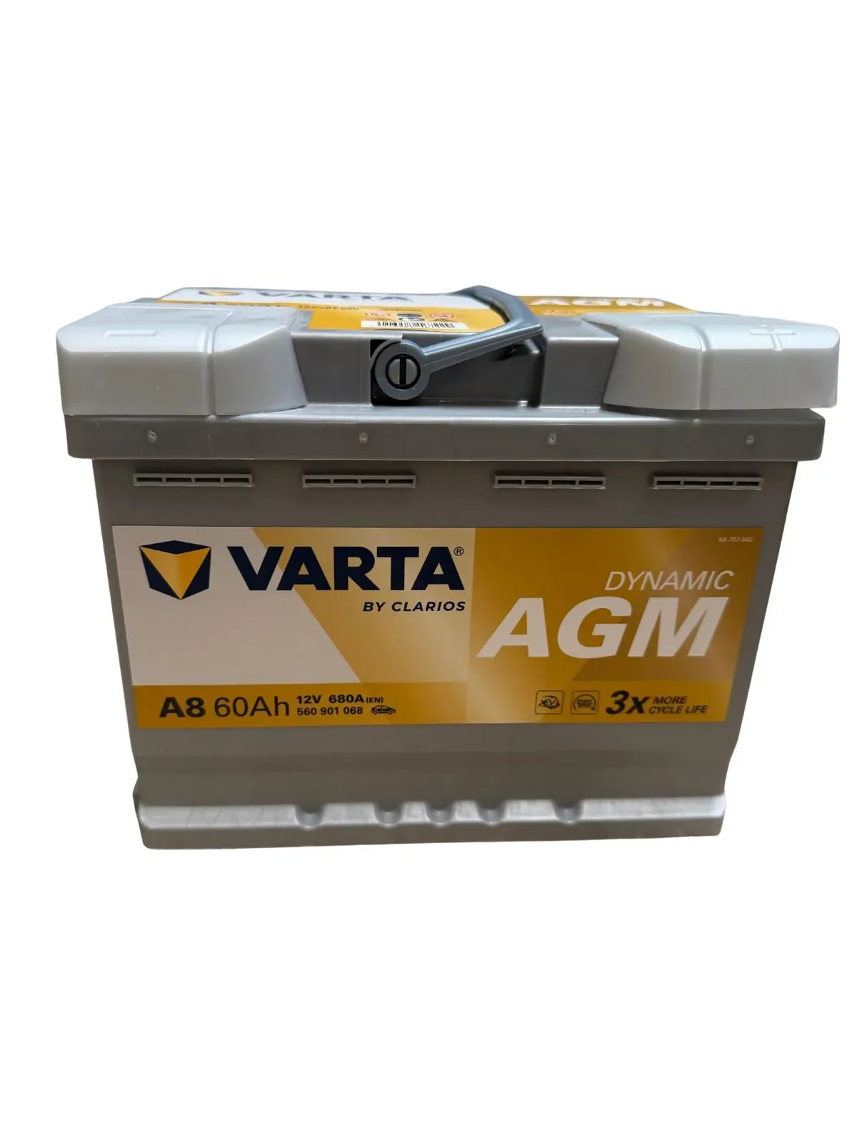 VARTA AGM DIN 60 A8 BATTERY in Kenya, 60Ah 680A · VARTA German